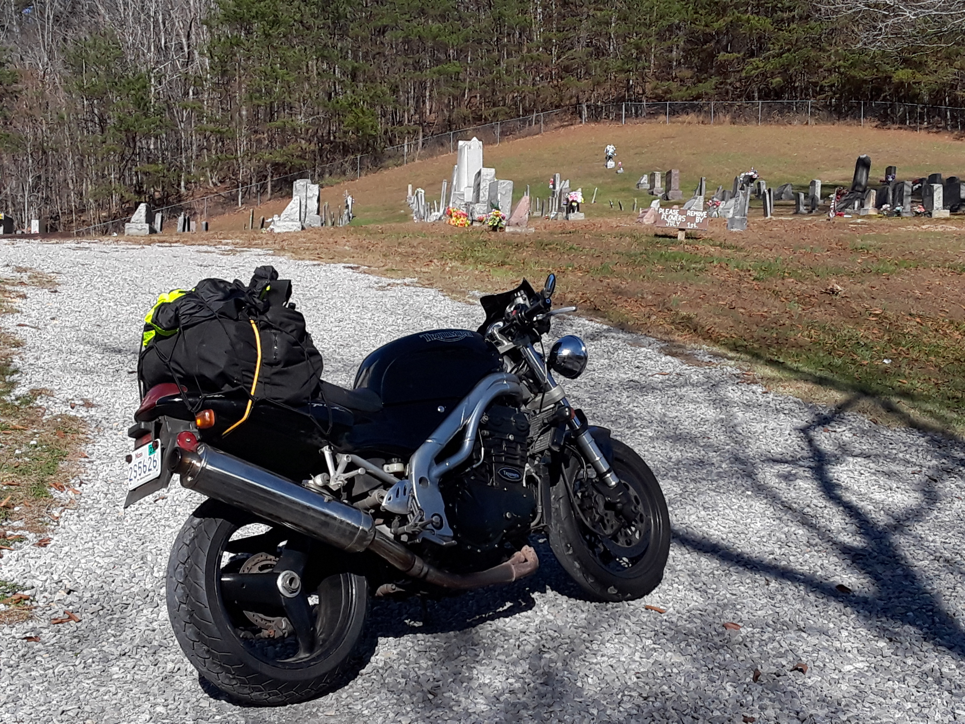 stopping by the Mt. Carmel cemetery in West Virginia