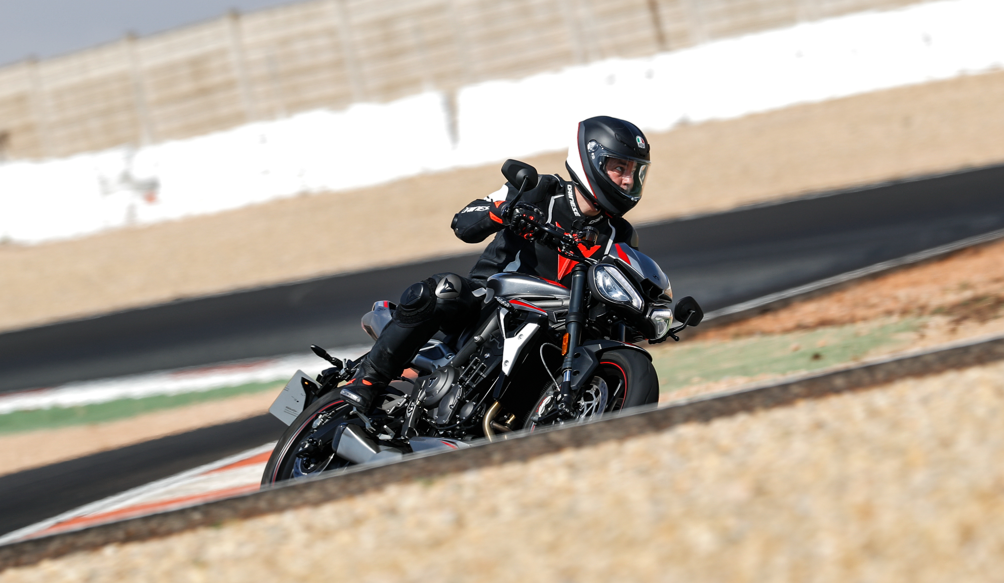 riding on the race track
